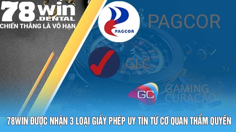 Sân chơi được nhận 3 loại giấy phép uy tín từ cơ quan thẩm quyền